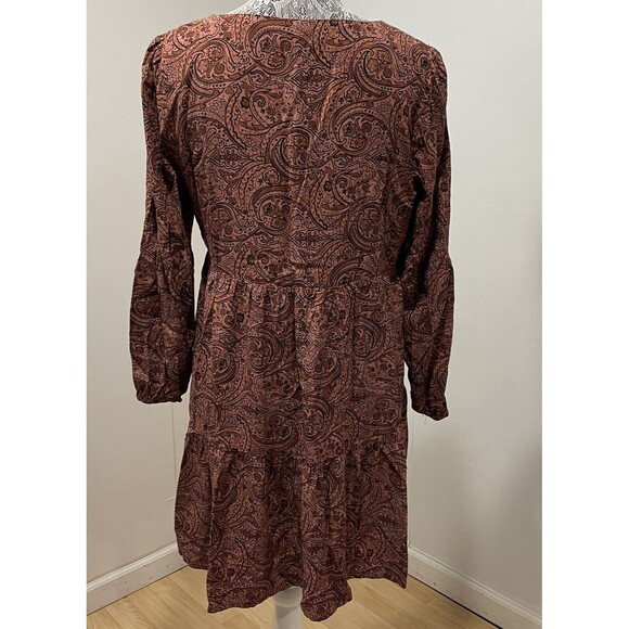 Rachel Ashwell Paisley Dress Womens Small Boho‎ Ruffle Hem Prairie Cottage Core - Picture 4 of 6